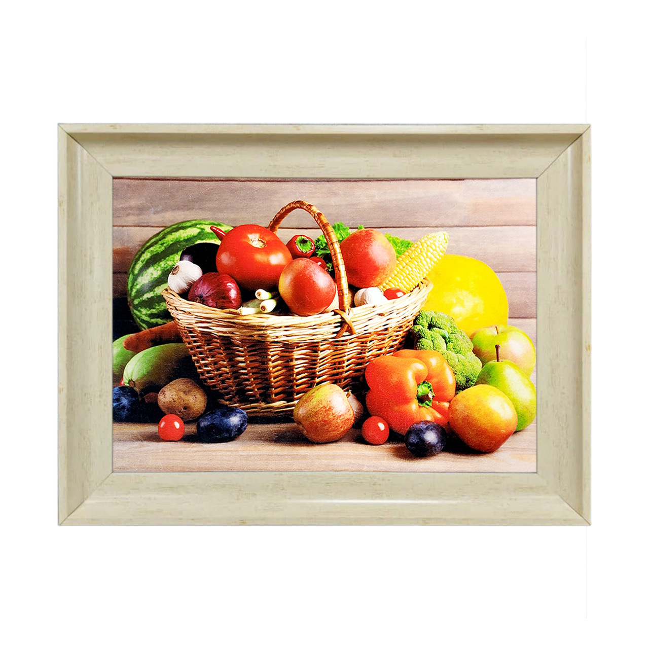 تابلو فرش چاپی طرح میوه کد 12034 سایز 50×35 سانتی متری