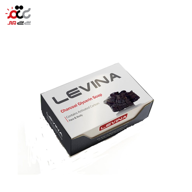 صابون گلیسرینه ذغالی لوینا 120 گرمی