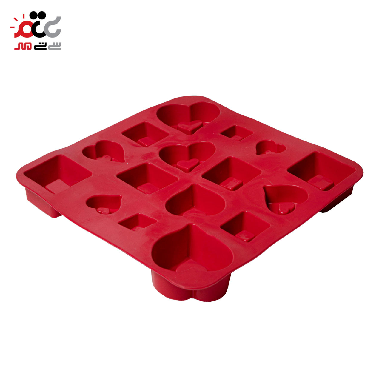 قالب کیک و ژله سیلیکونی مدل قلب و مربع جور