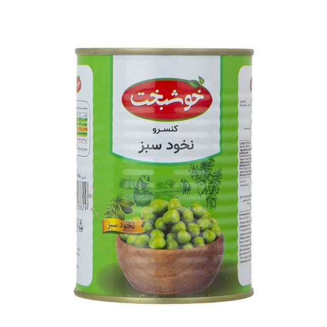 کنسرو نخود سبز خوشبخت 380 گرمی