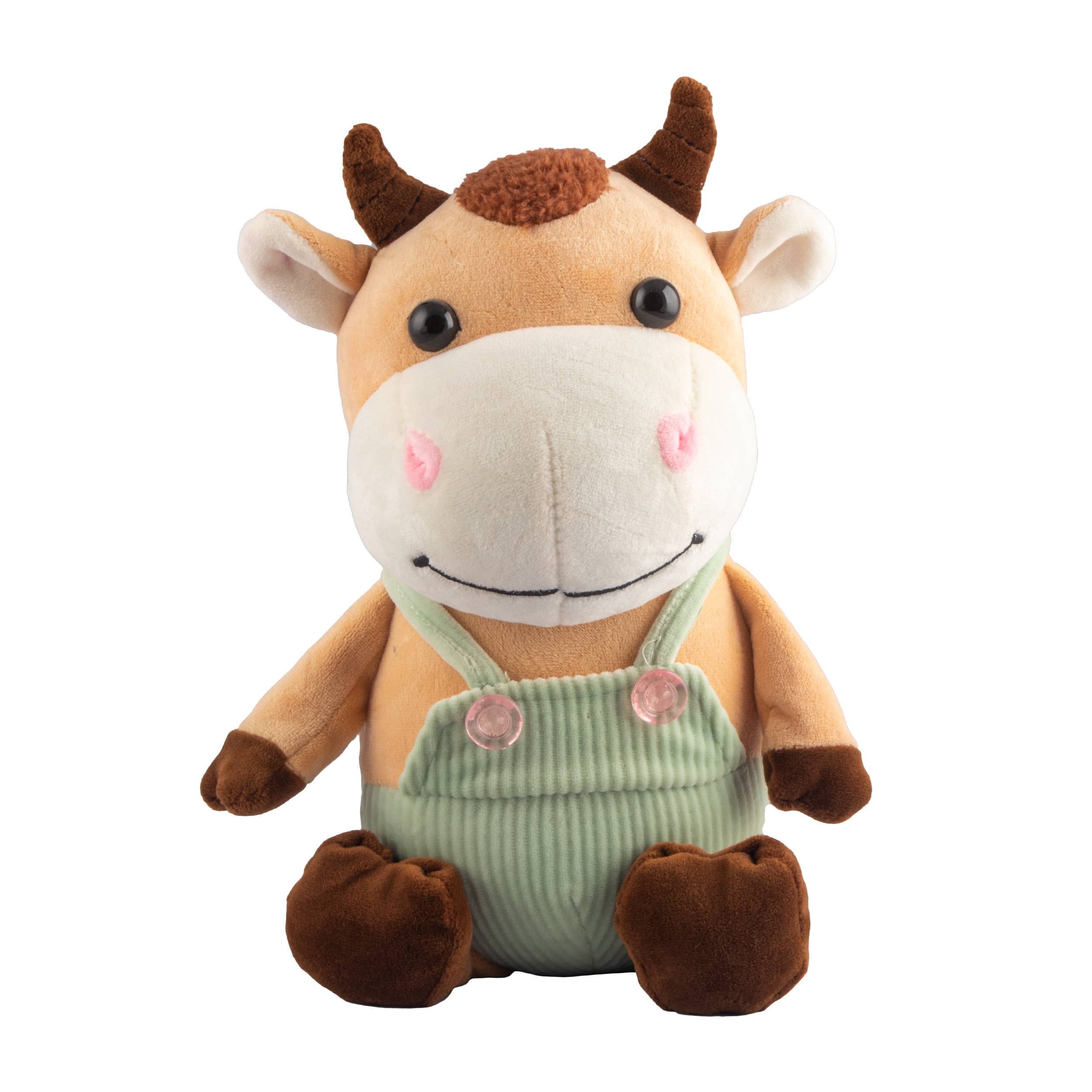 عروسک آویز پولیشی طرح گاو لباس بندی کد 764