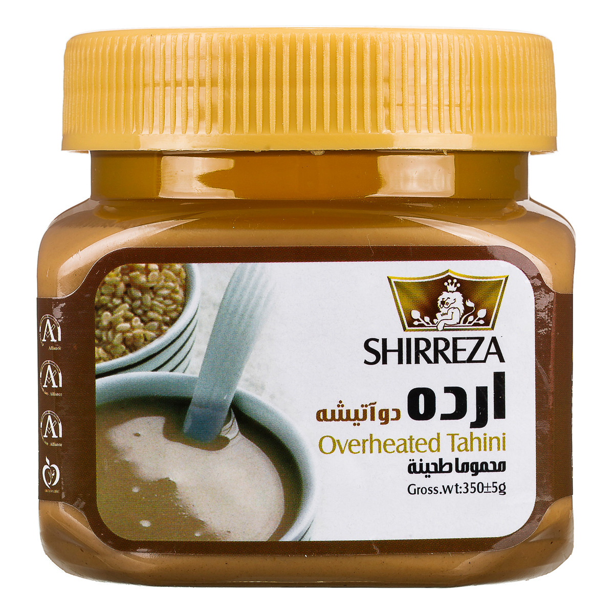 ارده دو آتیشه شیررضا 350 میلی لیتری