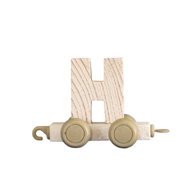 قطار چوبی طرح حروف انگلیسی حرف H