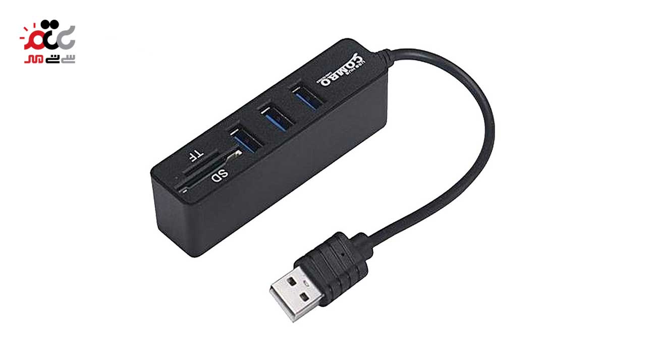 هاب 3 پورت و کارت خوان XP Product مدل XP-HC834C
