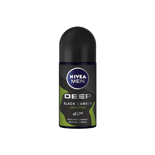 رول ضد تعریق مردانه نیوآ مدل Deep Black Carbon Amazonia حجم 50 میلی لیتری