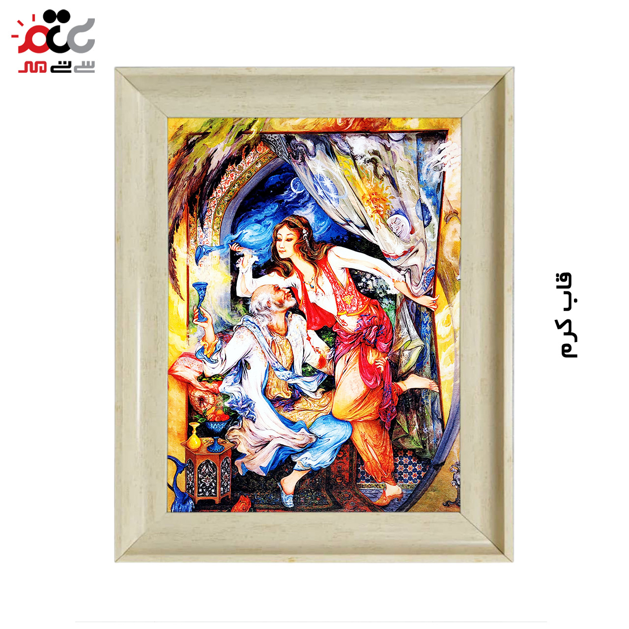 تابلو فرش چاپی طرح مینیاتوری کد 16027 سایز 40×60 سانتی متری