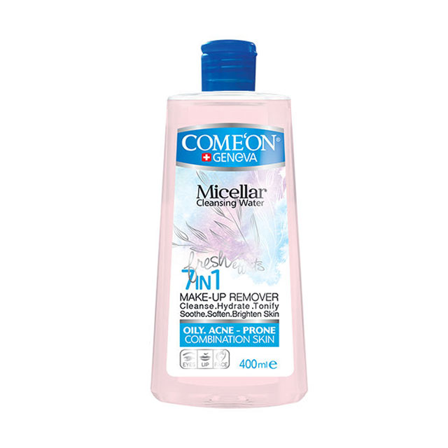 محلول پاک کننده آرایش صورت کامان مدل OILY SKIN حجم 400 میلی لیتری