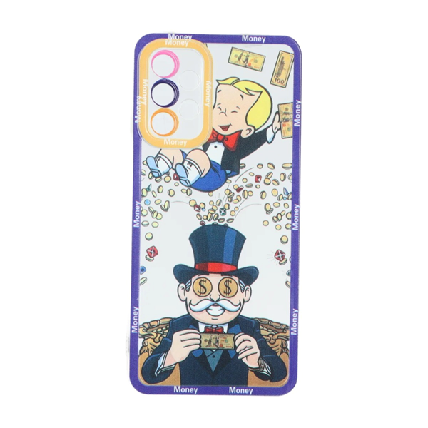 قاب ژله ای طرح دار دور رنگی Samsung Galaxy A23 - کد 57