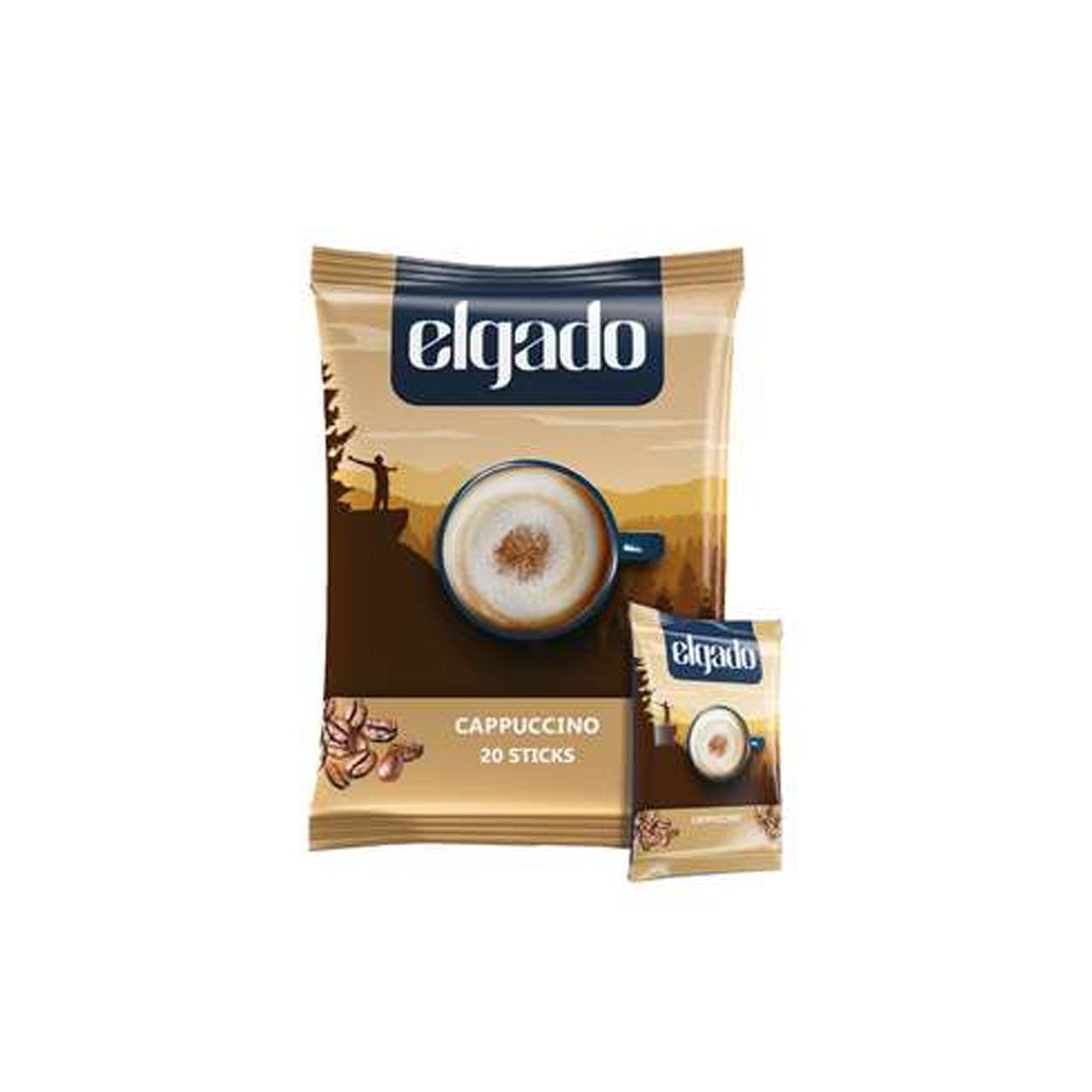 پودر کاپوچینو به همراه کاکائو الگادو 22 عدد 25 گرمی