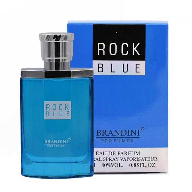 عطر جیبی مردانه برندینی مدل Rock Blue حجم 25 میلی لیتری