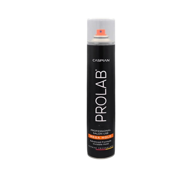 اسپری مو فوق قوی کاسپین سری PROLAB مشکی 500 میلی لیتری