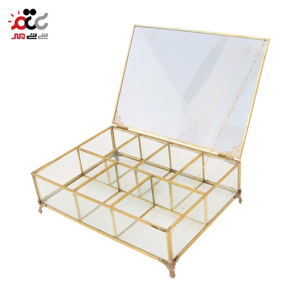 باکس چای اکریلیک مدل مستطیل 7 خانه