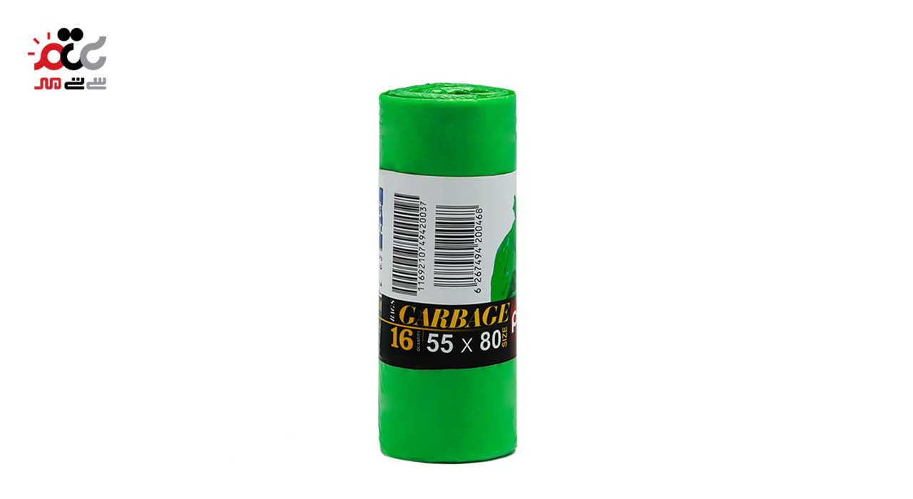 پاکت زباله رولی پرفرژدار سایز متوسط پلانگتون 16 عددی