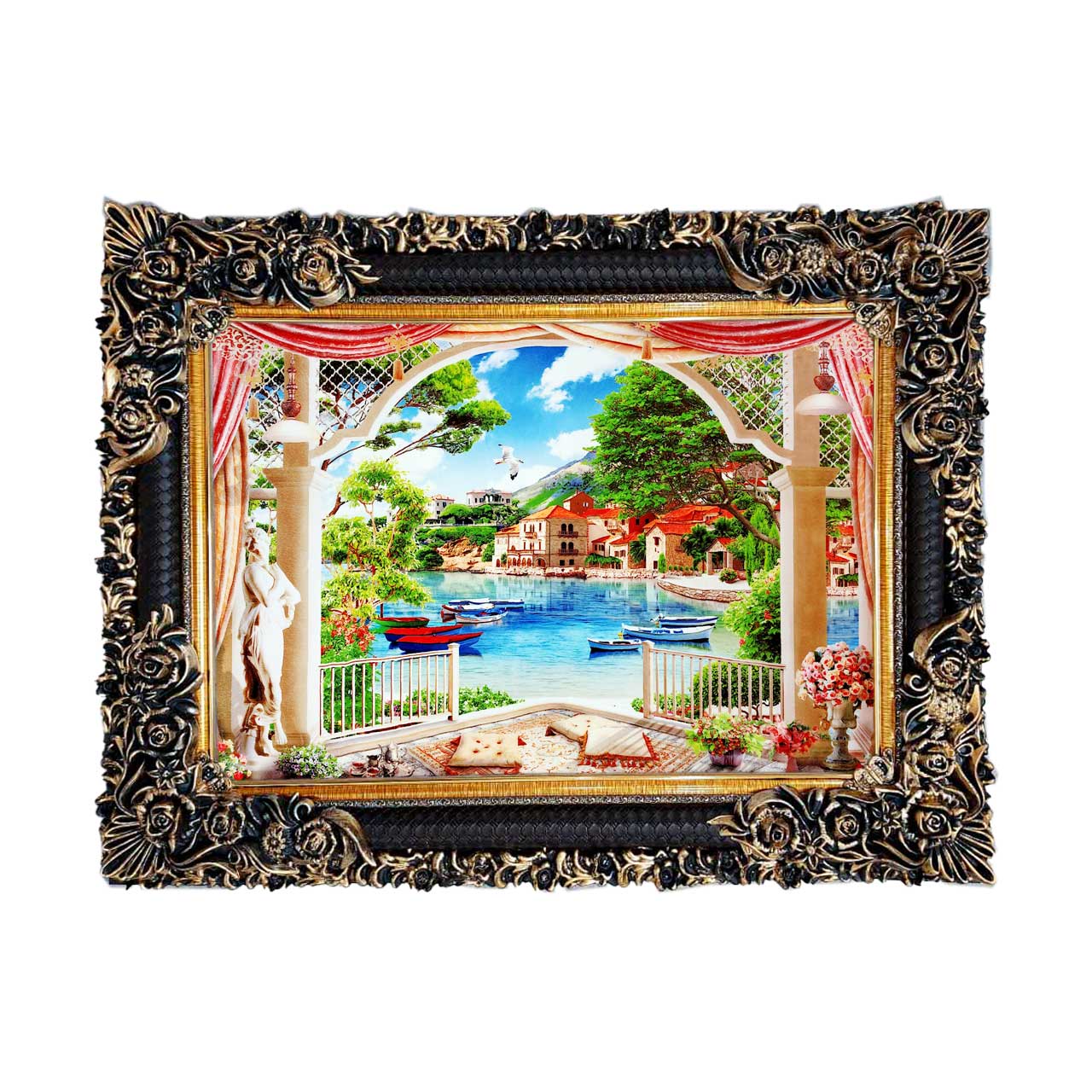 تابلو فرش با زیبا ترین قاب