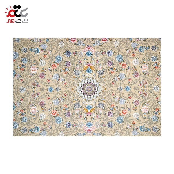 فرش ماشینی طرح بژ کد 1419
