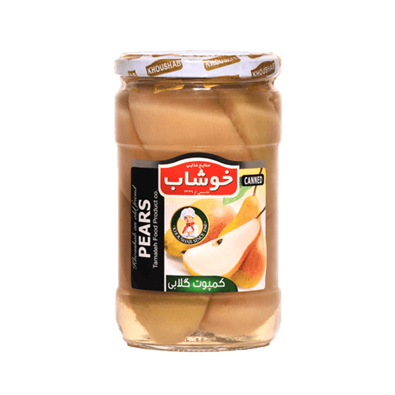 کمپوت گلابی خوشاب 600 گرمی