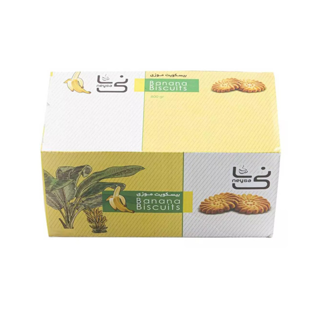بیسکویت موزی نی سا 1500 گرمی