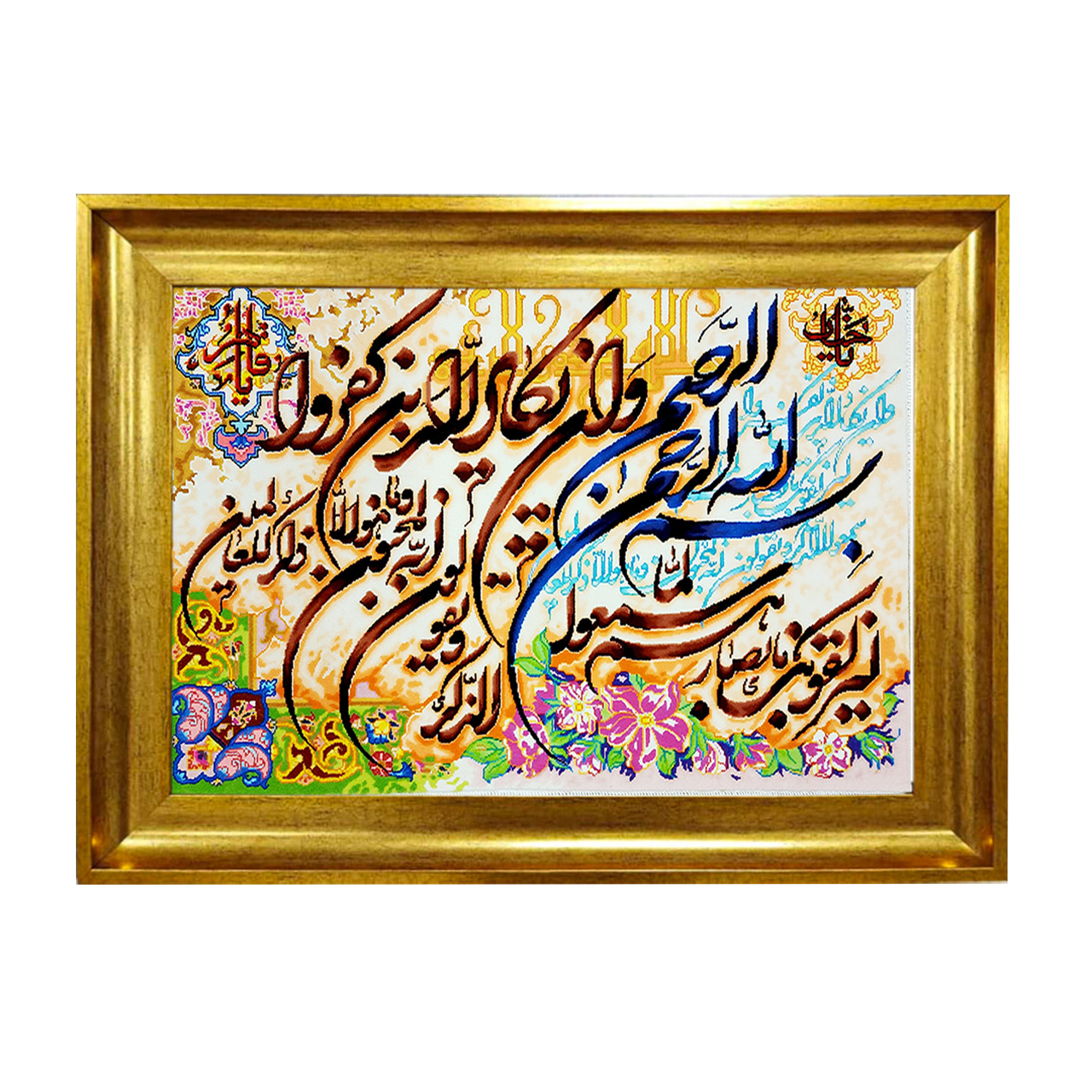 تابلو فرش چاپی طرح وان یکاد کد 15002 سایز 50×35 سانتی متری