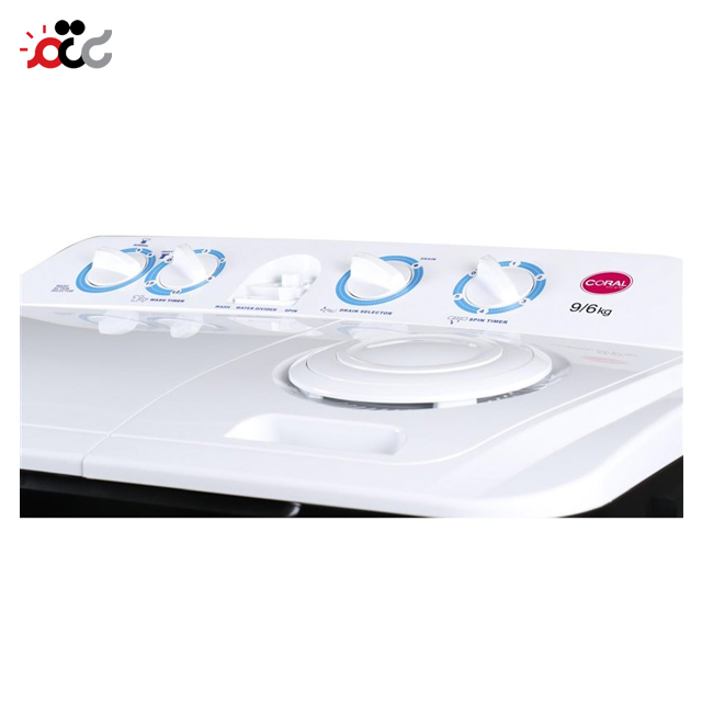 ماشین لباسشویی دو قلو کرال مدل TTW 96504 NJ ظرفیت 9.6 کیلوگرم