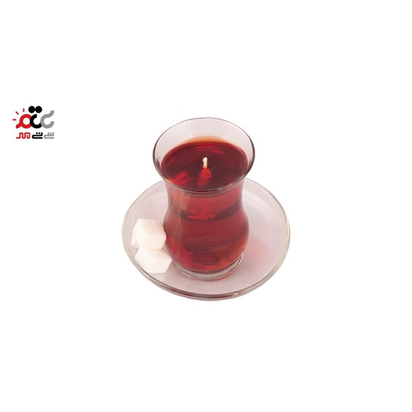 شمع مدل استکان چای کد 01