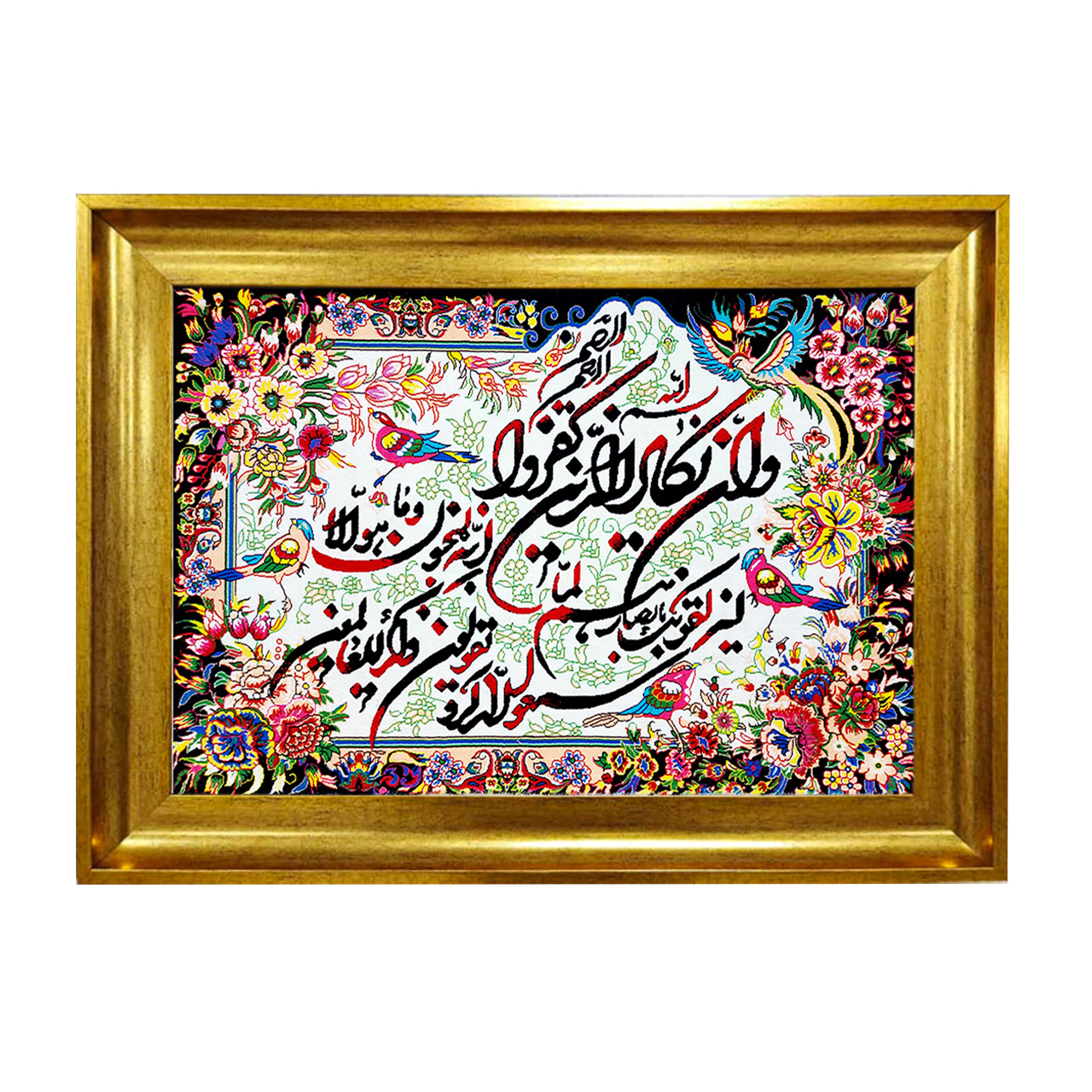 تابلو فرش چاپی طرح وان یکاد کد 15001 سایز 50×50 سانتی متری