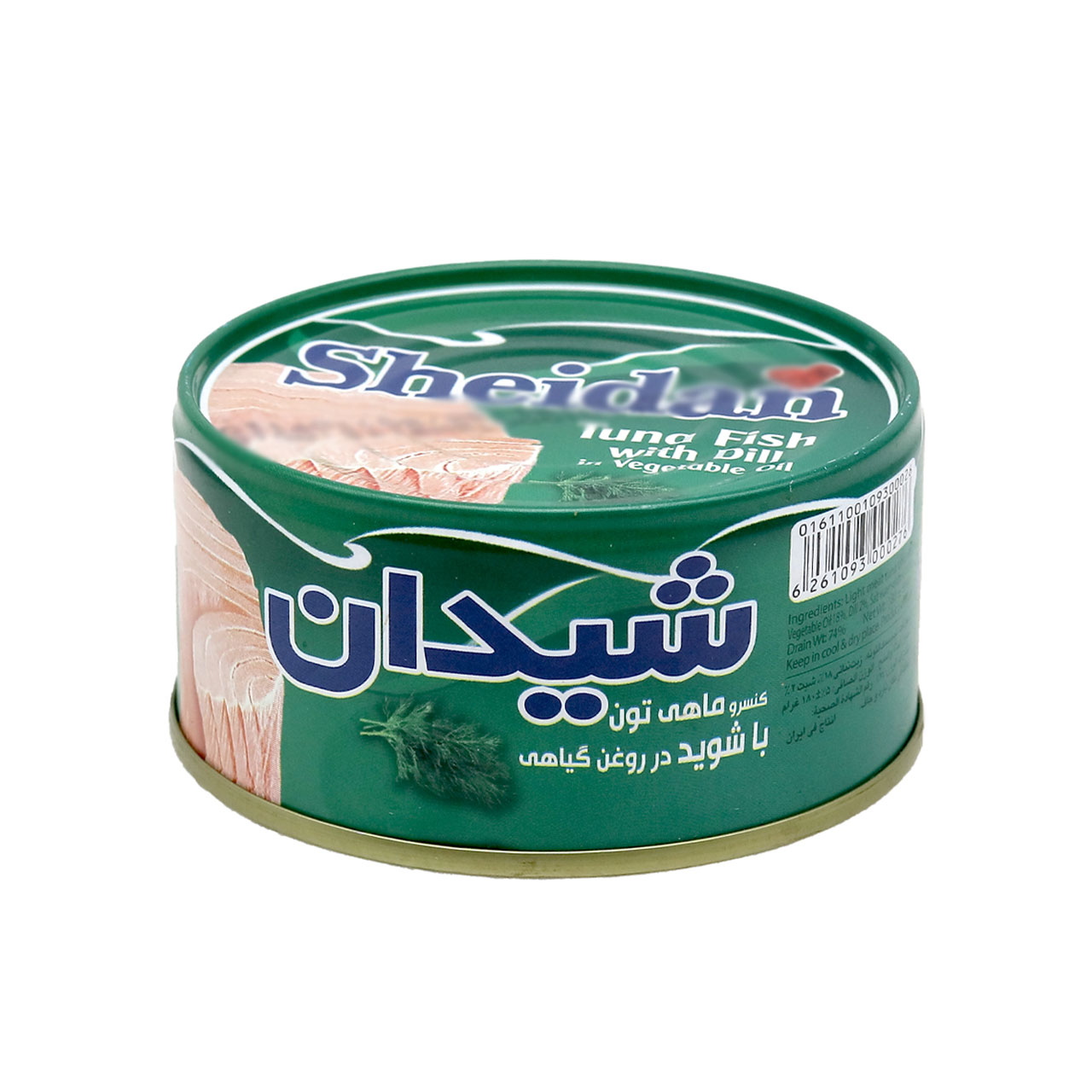 کنسرو ماهی با شوید در روغن گیاهی شیدان 180 گرمی