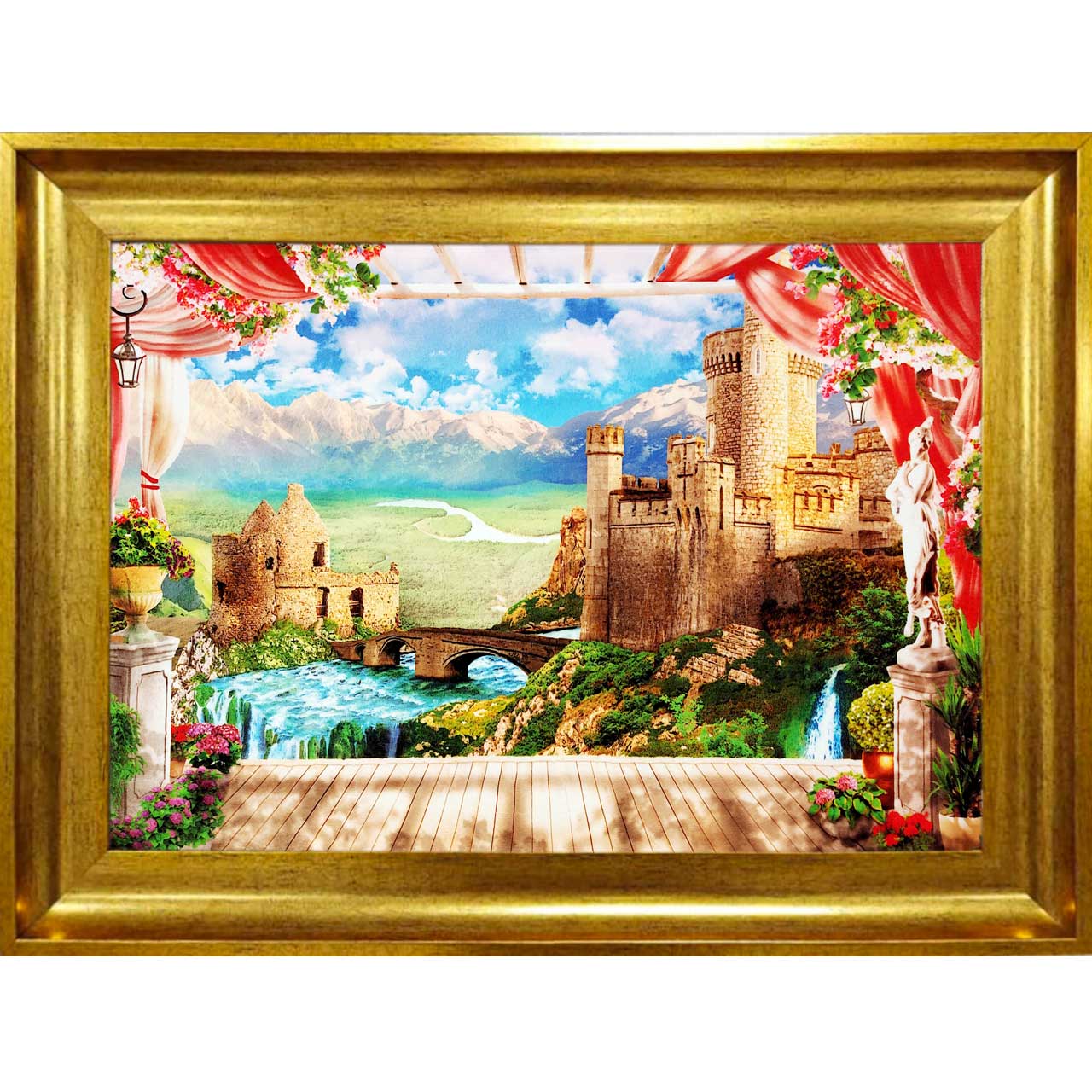 تابلو فرش با زیبا ترین قاب