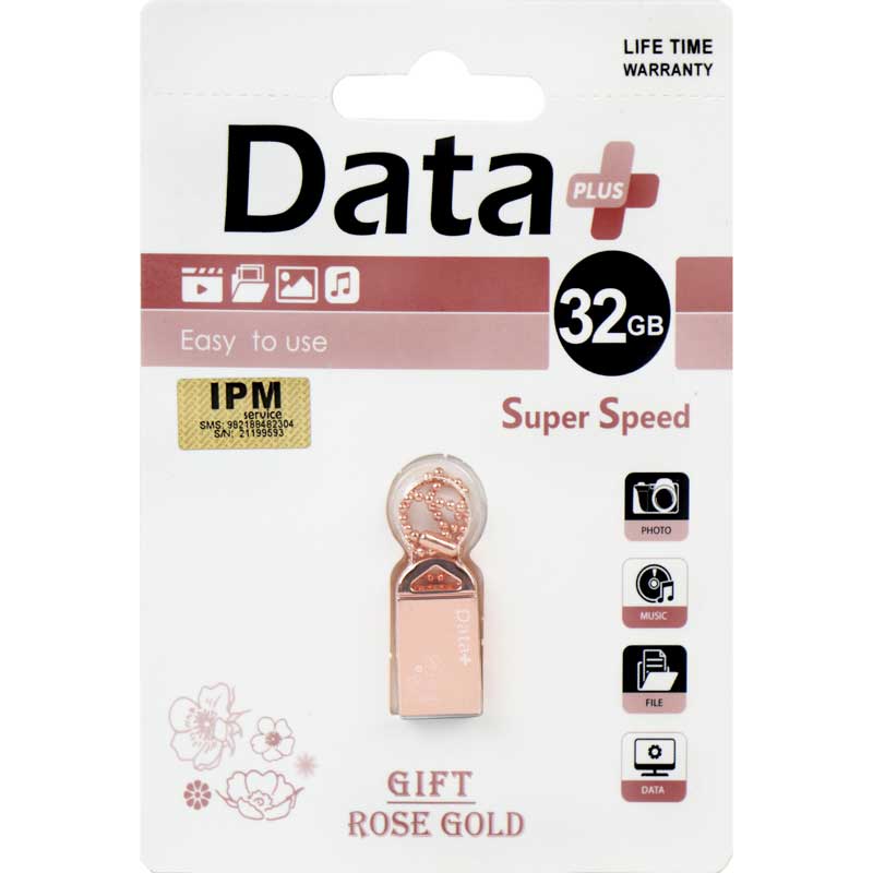 فلش دیتا پلاس 32 گیگ Data+ Gift Rose Gold