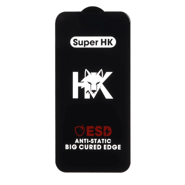محافظ صفحه نمایش شیشه ای Full Cover ESD Anti Static - Super HK مدل Apple iPhone 15 Pro Max