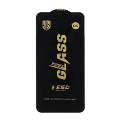 محافظ صفحه نمایش شیشه ای درجه یک Full Cover Super X OG - ESD OVOG مدل Huawei Honor 10 Lite / P Smart 2019 / P30 Lite