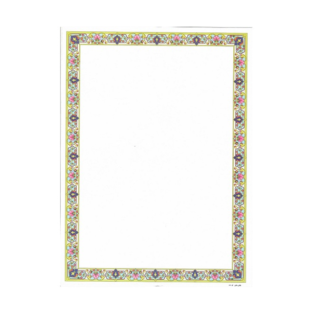 کاغذ تذهیب سخن سایز A4 کد 508 بسته 1 عددی