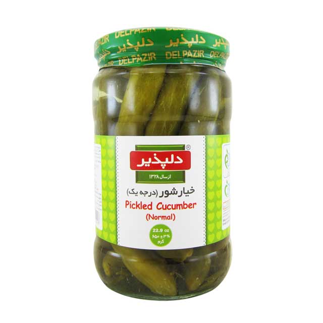 خیارشور درجه یک دلپذیر 650 گرمی