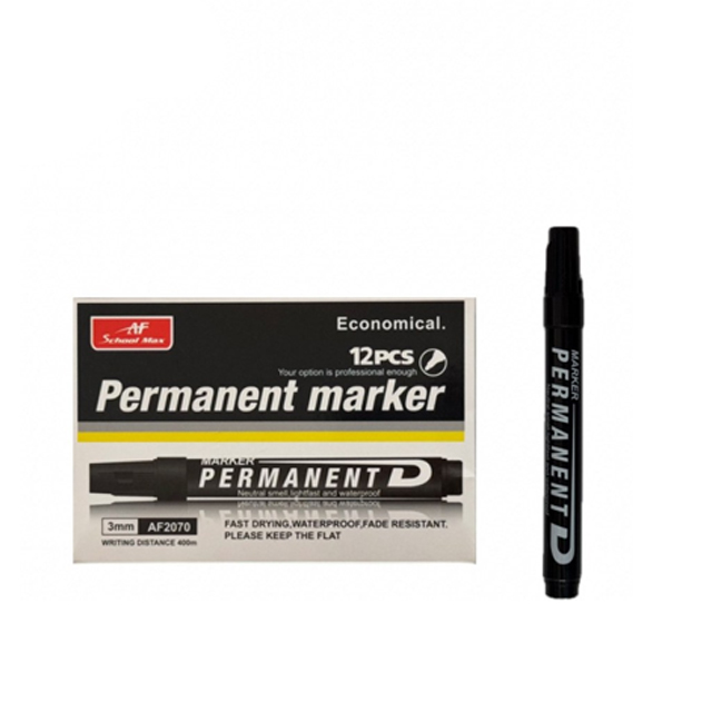 ماژیک معمولی اسکول مکس  مدل سر گرد رنگ مشکی