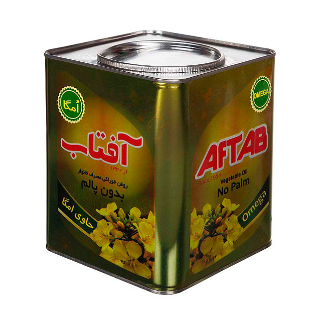 روغن نیمه جامد بدون پالم آفتاب 4 کیلویی