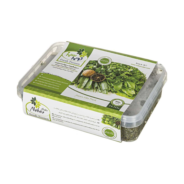 سبزی قورمه سرخ شده منجمد نوبر سبز 400 گرمی