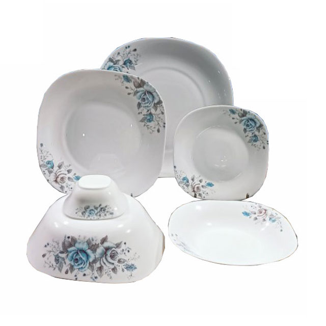 سرویس غذاخوری  آرکوپال 26 پارچه مورانو مدل  گلوریا فیروزه