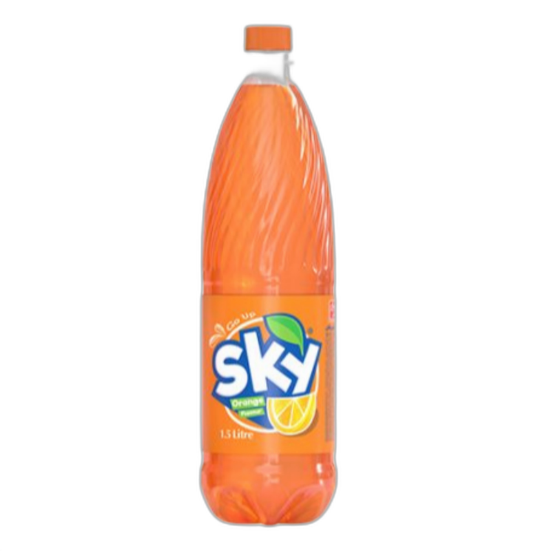 نوشابه گازدار پرتقالی اسکای 1500 میلی لیتری