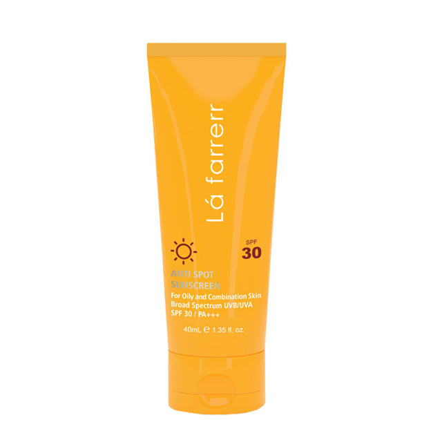 کرم ضد آفتاب و ضد لک لافارر مدل Oily and Acne-Prone SPF30 حجم 40 میلی لیتری
