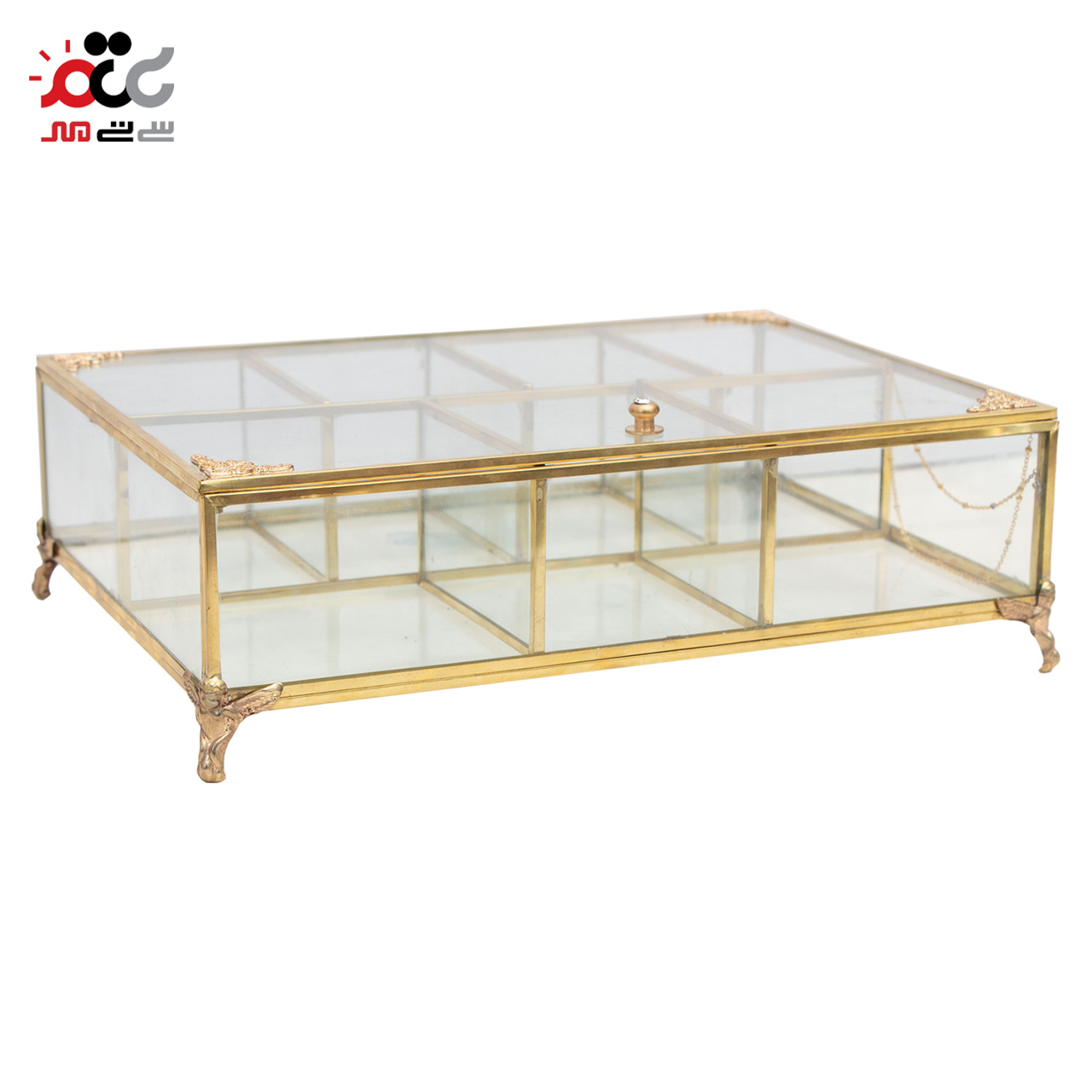 باکس چای اکریلیک مدل مستطیل 7 خانه