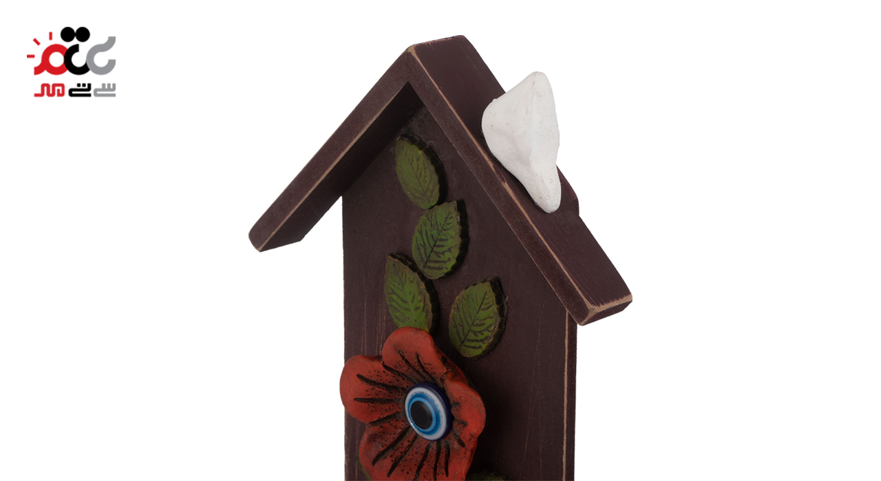 جا کلیدی چوبی 4 گل طرح چشم نظر