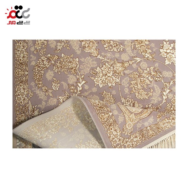 فرش ماشینی مدل نقره ای کد 12001