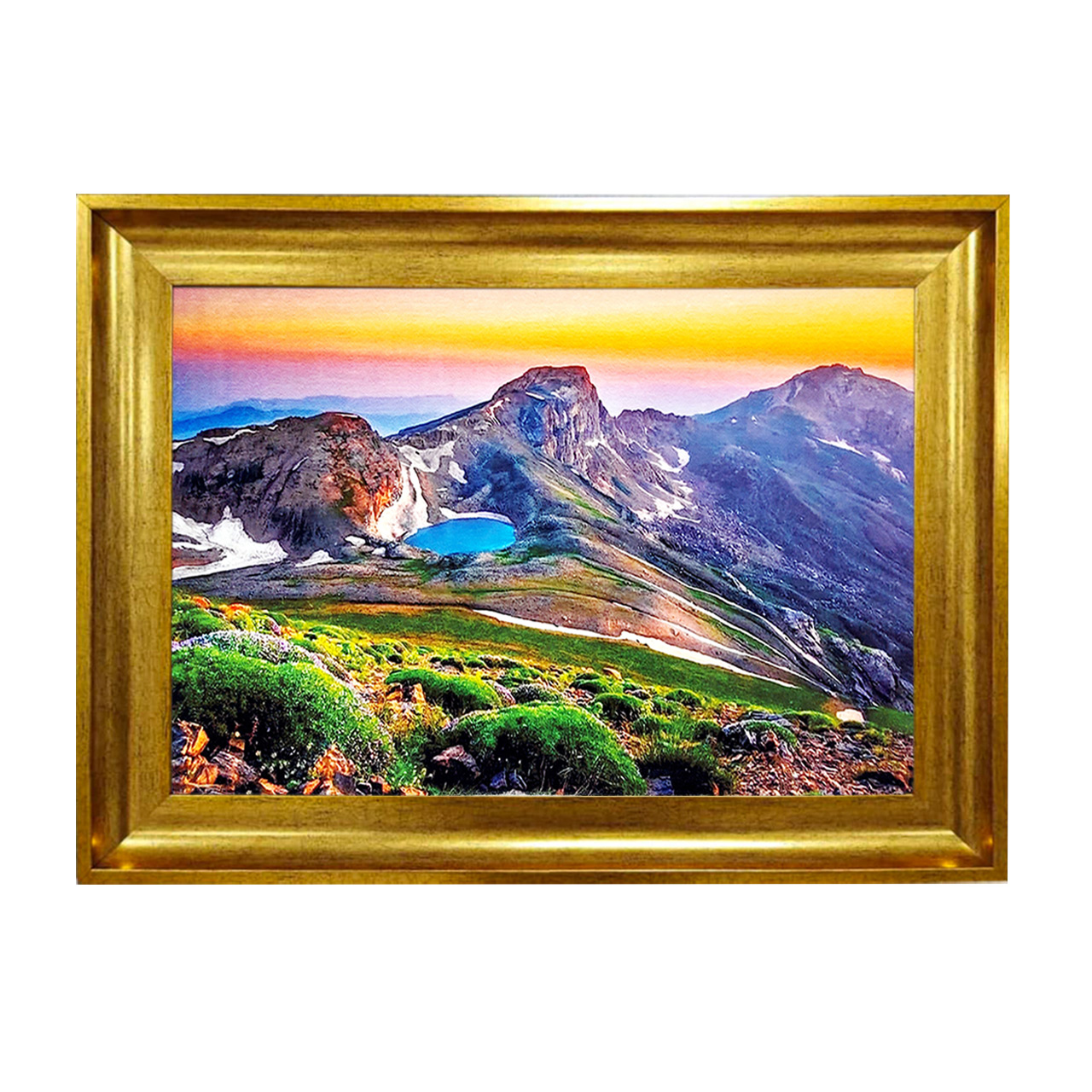 تابلو فرش چاپی طرح کوه کد 10289 سایز 50×50 سانتی متری