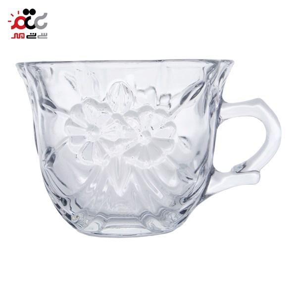 فنجان شیشه ای مدل آتیلا بسته 6 عددی