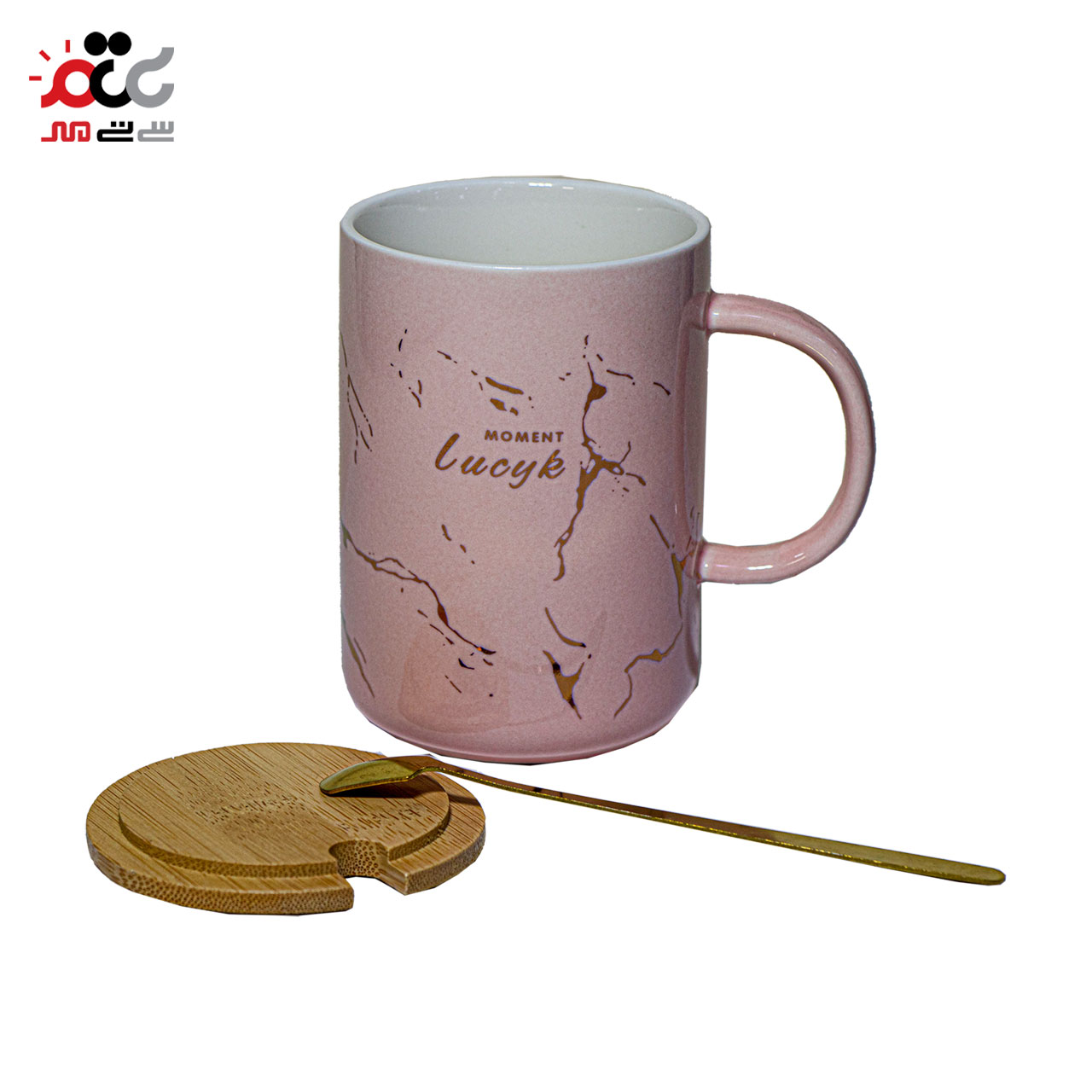 ماگ سرامیکی هپی هوم مدل درب دار