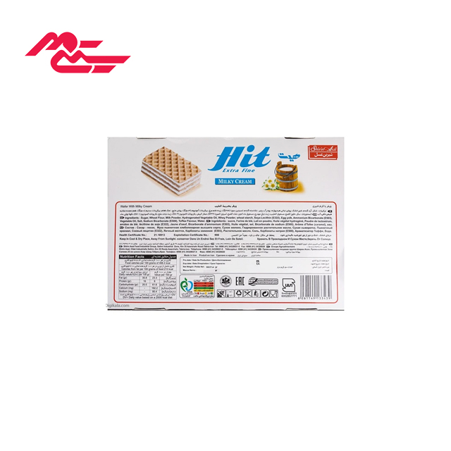 ویفر با کرم شیری هیت شیرین عسل مقدار 500 گرمی
