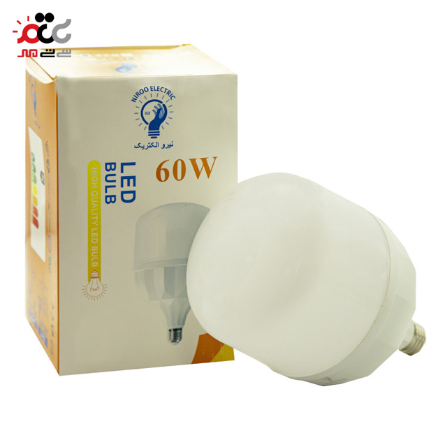 لامپ ال ای دی 60 وات نیرو الکتریک کد N.E پایه E27