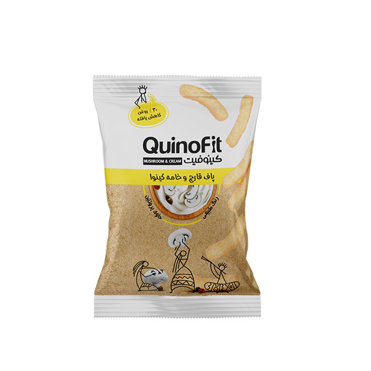 پاف قارچ و خامه کینوا کینوفیت 45 گرمی