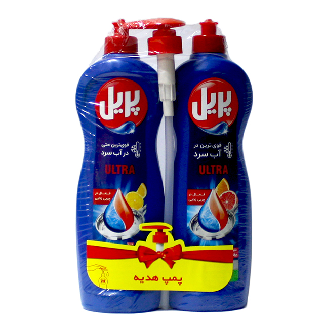 پک مایع ظرفشویی لیمو + پرتقال پریل