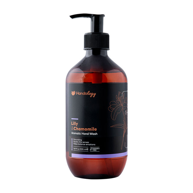 مایع دستشویی هندولوژی مدل Lilly and Chamomile حجم 500 میلی لیتر ی