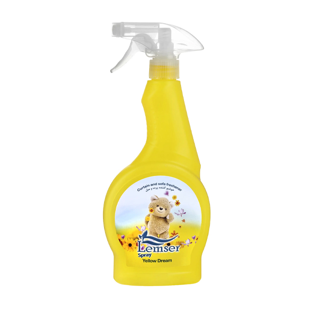 اسپری خوشبو کننده زرد پرده و مبل لمسر 500 میلی لیتری